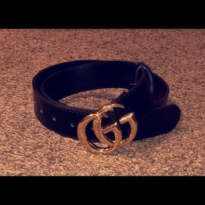 Gucci belt black and gold